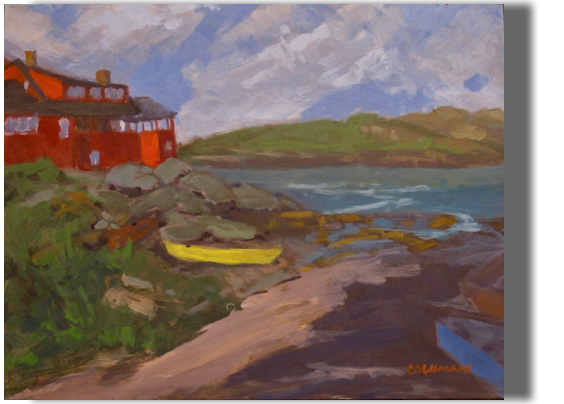 The Yellow Boat 
8x10 - $200 - Studio
Monhegan Island
